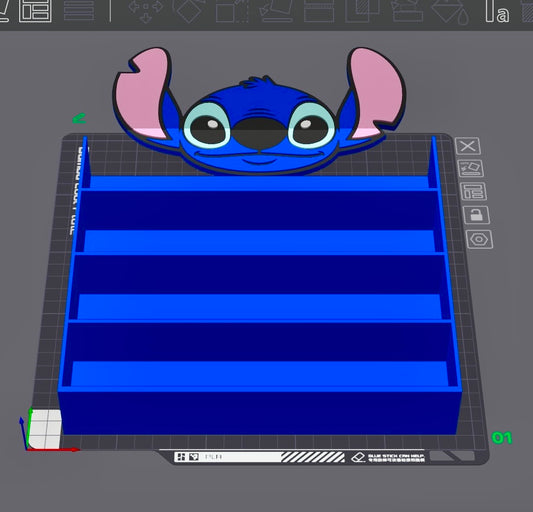Blue Alien Large Doorable Stand