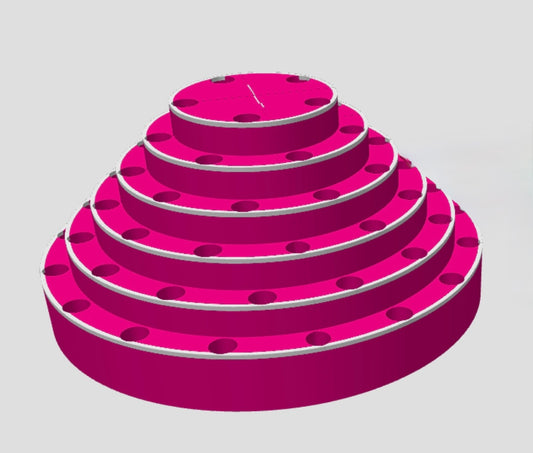 64 Slot Rotating Pen Stand 2in apart w/trim ( choose of color, character and name logo