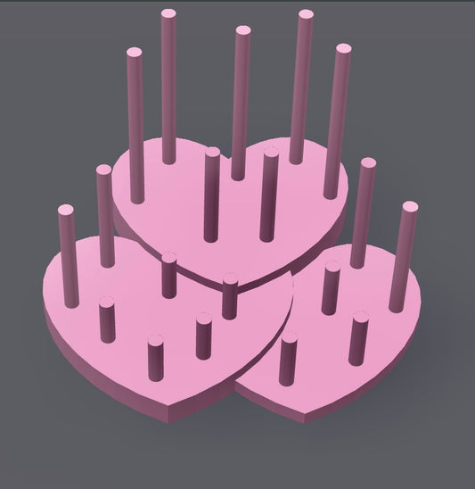 Heart Straw Topper Stand Display