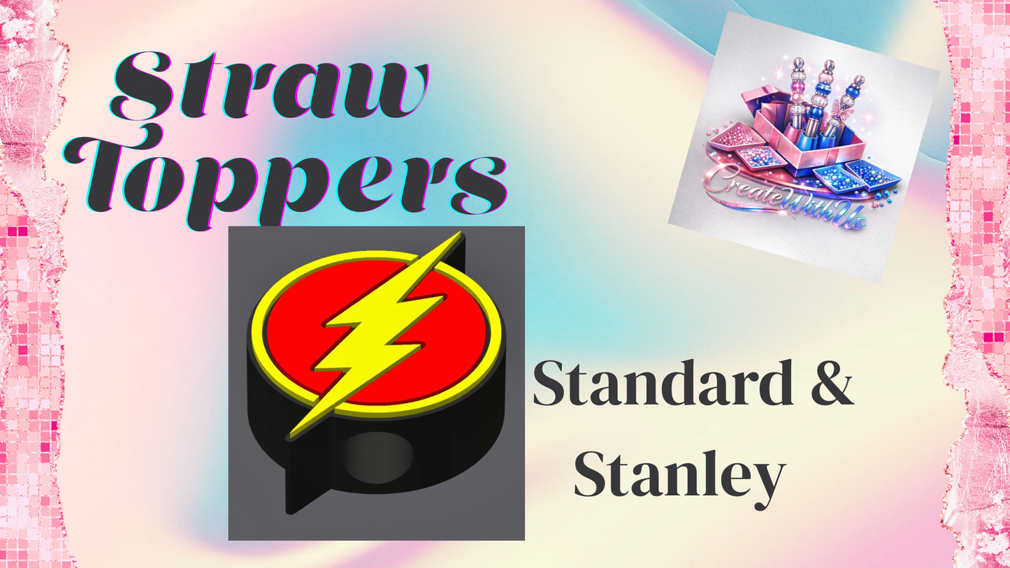 3D Straw Toppers (10 for $25) Same Toppers -Wholesale