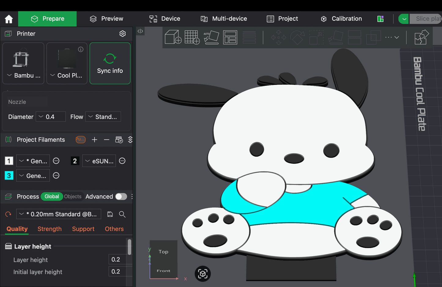 Two Tier Doorable Stand with Character