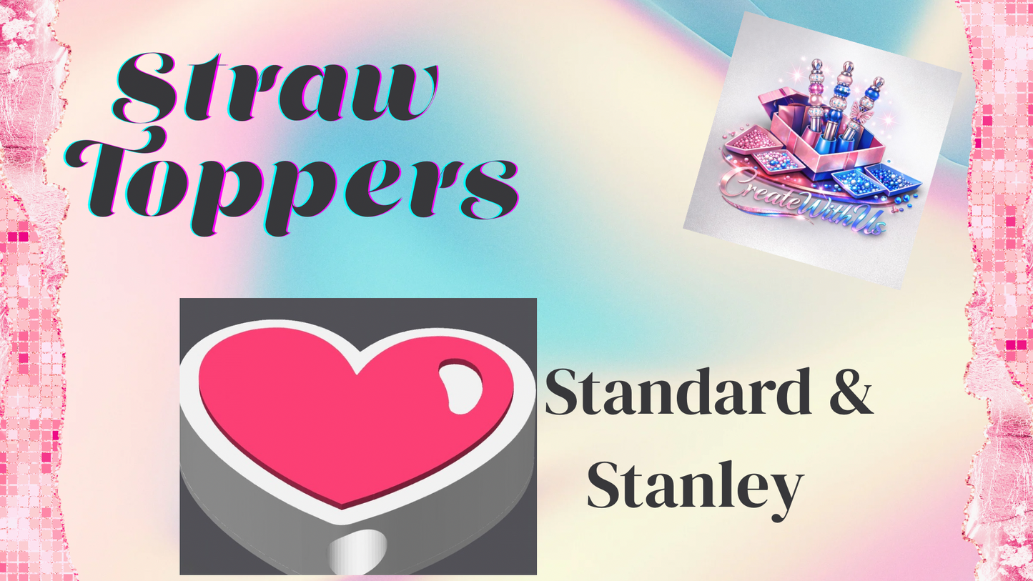 3D Straw Toppers (10 for $25) Same Toppers -Wholesale Part 2