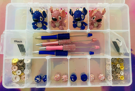 Bling Blue Alien and Pink Alien