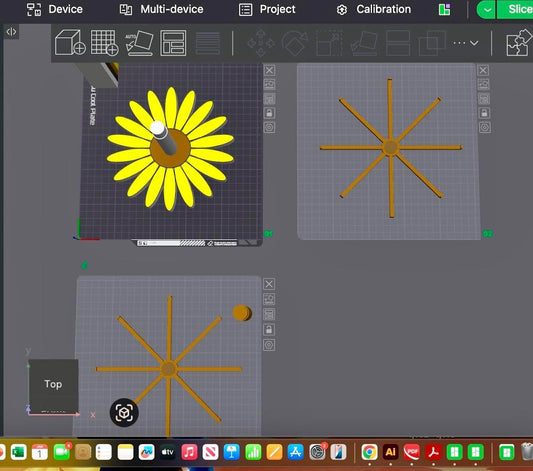 Daisy Flower Keychain Holder Stl File