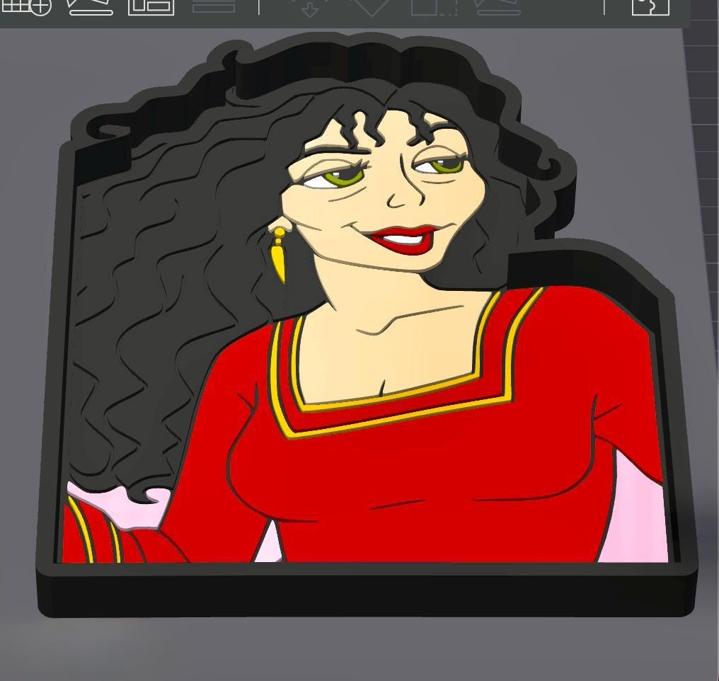 Character Tray STL File