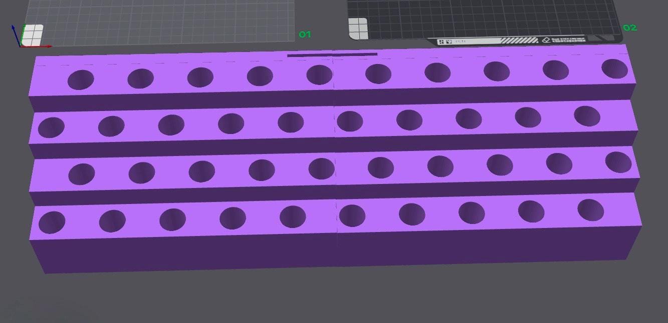 40 Slot Pen Stand w/Character Topper Slot-15mm (1in apart between Slots)