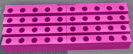 40 Slot 20mm Pen Stand-1 inch apart w/Character Slot