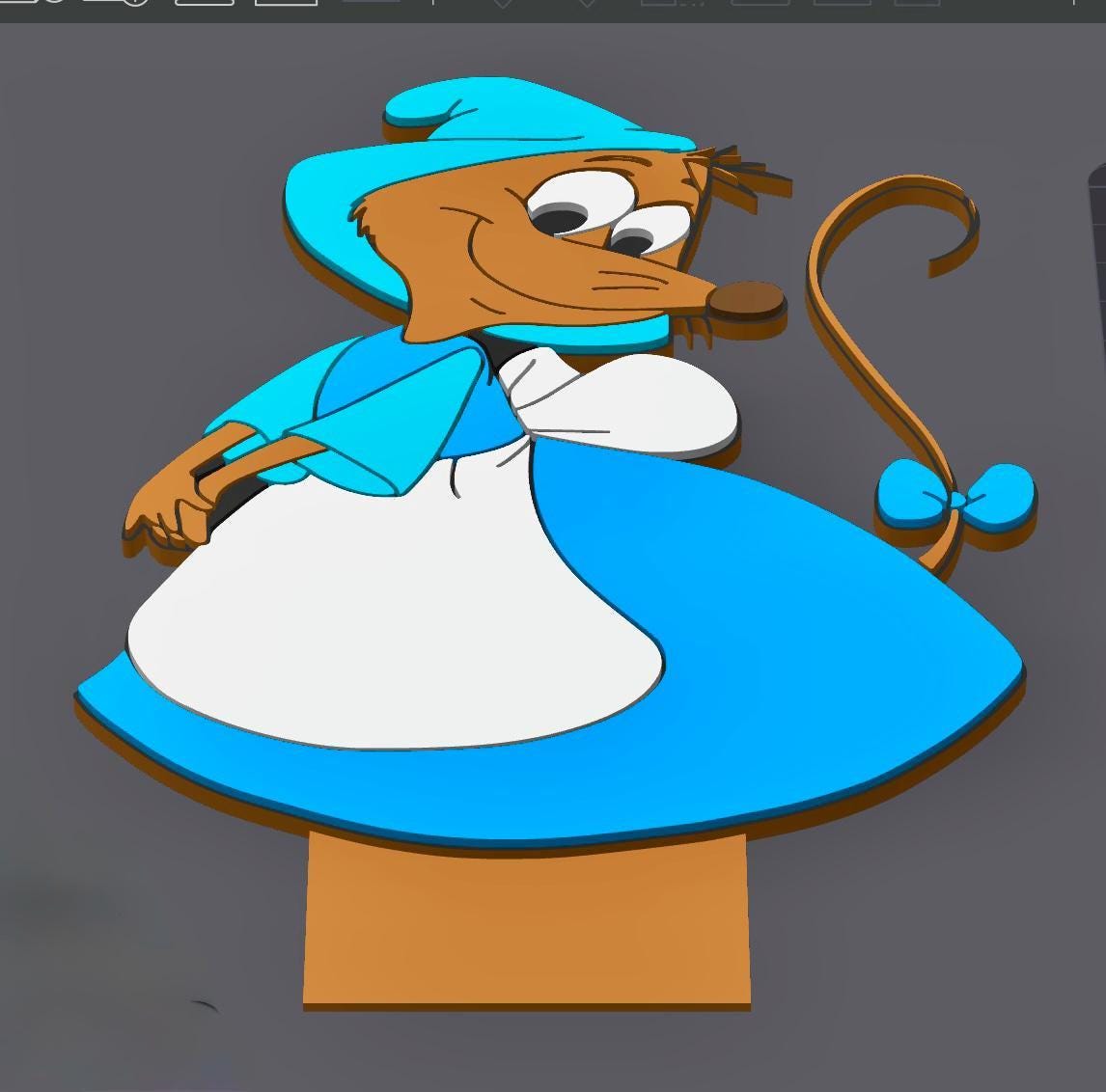 Character Pen Stand Topper STL