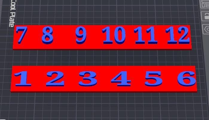 15 Slot Pen Stand with Doorable Tiers, 20mm Slots, Numbered System (STL File)