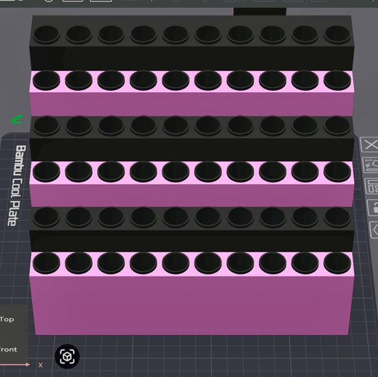 60 Slots Stand with Rim-No Character Stand Topper Opening Included- 15mm Pens Only