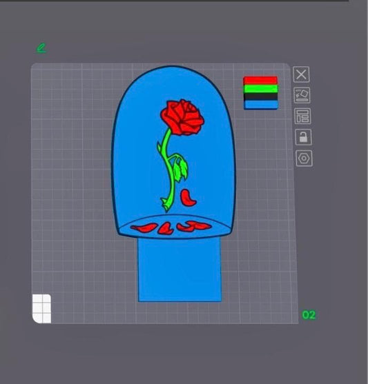 40 Slot Rose Stand Stl - Rhinestone Pens (Rose Topper Included)