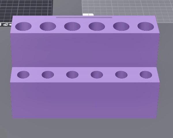 12 Slot Pen Claim Stand (15mm/20mm) with Character Topper Slot & Numbers