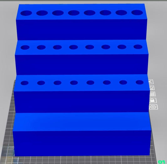 13mm, 15mm, 20mm Pen Stand with One Doorable tier-Numbers included and Character Topper Opening