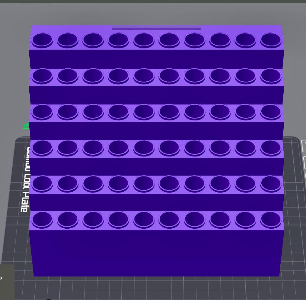 60 Slots Pen Stand w/rim-15mm -Character Topper Opening Included STL