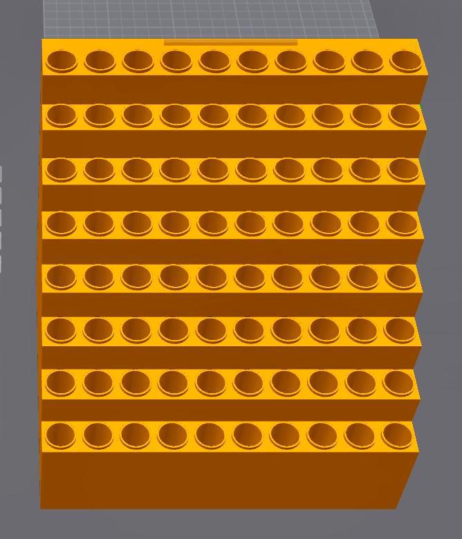 80 Slots Pen Stand w/Rim-15mm-Character Topper Opening Topper STL
