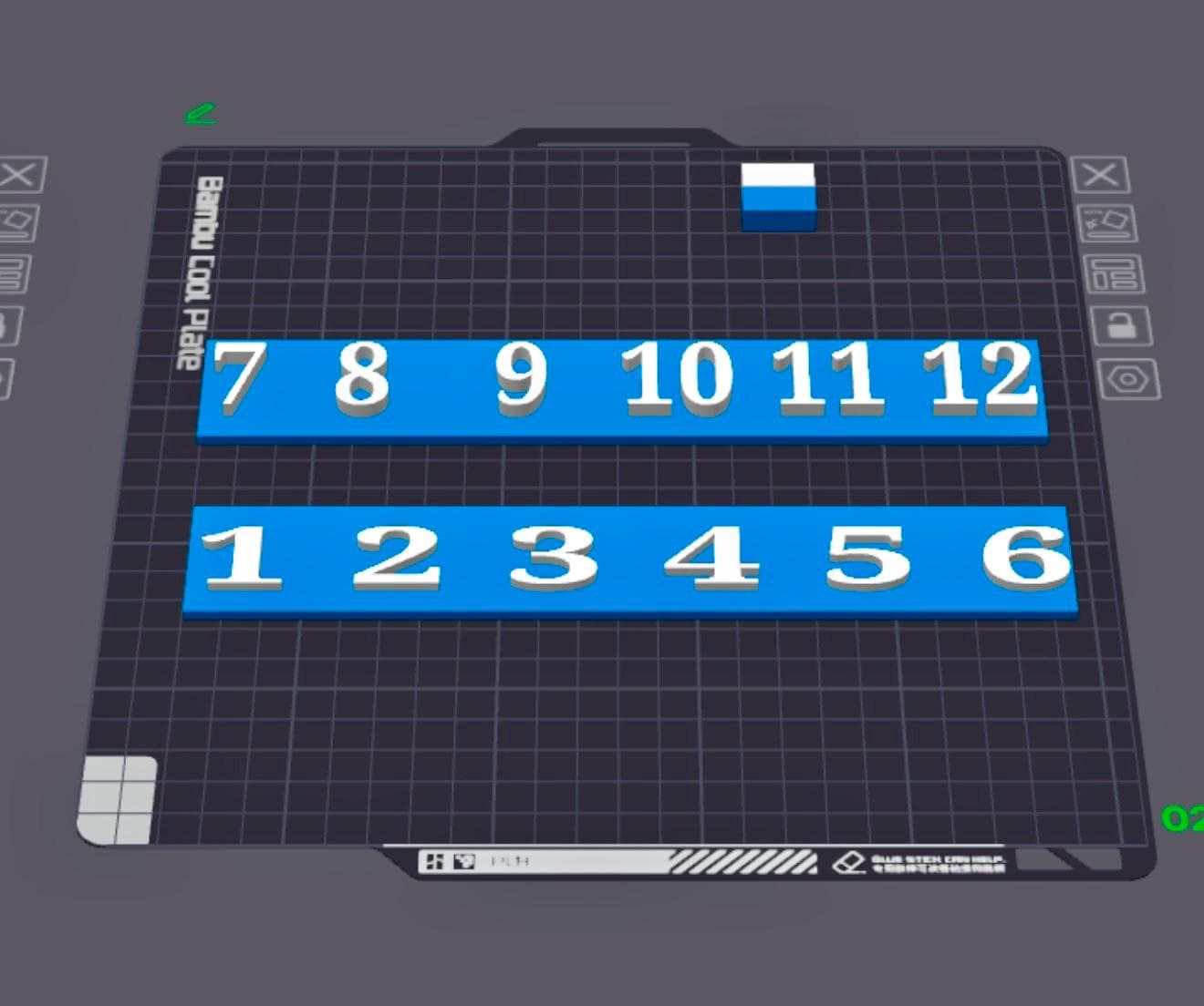 12 Slot Claim Stand -w/Numbers-13mm/15mm (Digital Download)