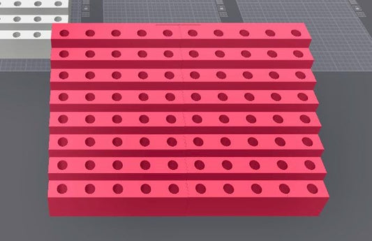 90 Slot Pen Stand 1inch apart w/Character Stand Opening Slot-15mm